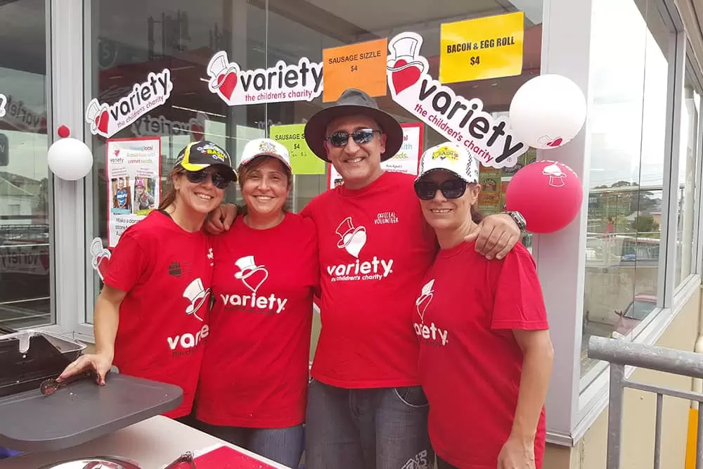 Volunteer For Variety team